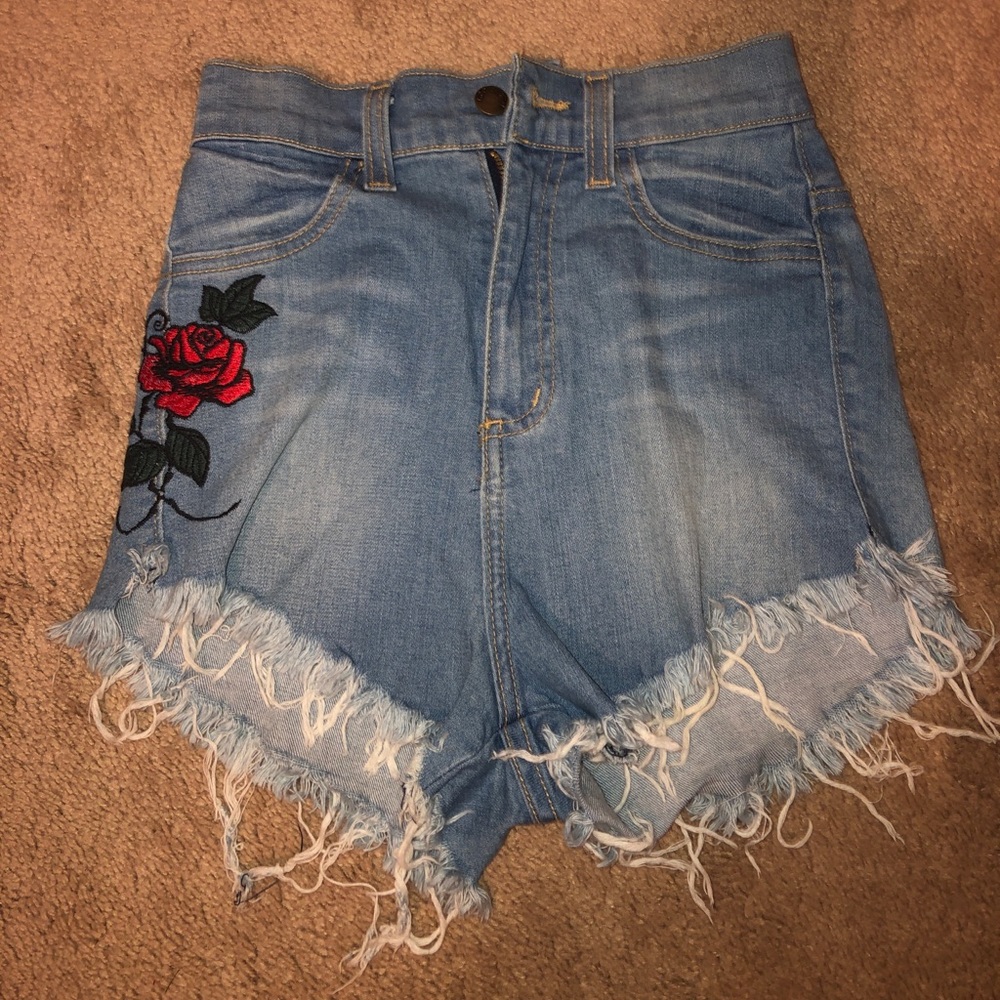 Jean shorts high wasted